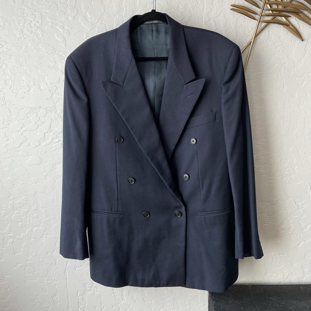 Navy Blue Double Breasted Corneliani Blazer